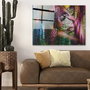 Wallity Cuadro Decorativo de Vidrio Templado Multicolor 70 x 100 cm